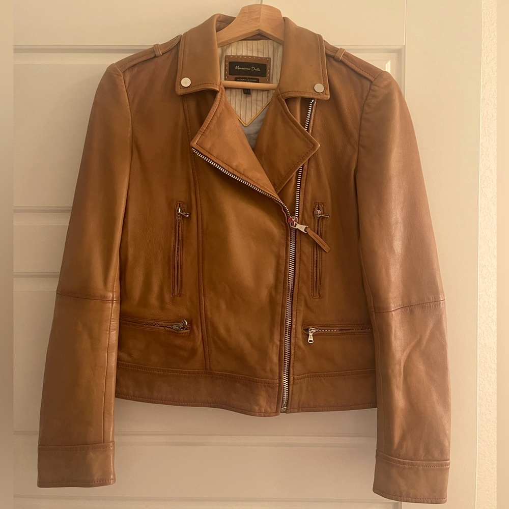 Leather jacket - Massimo Dutti - perfect condition